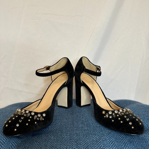 J.Crew Collection velvet heels - Picture 2 of 7